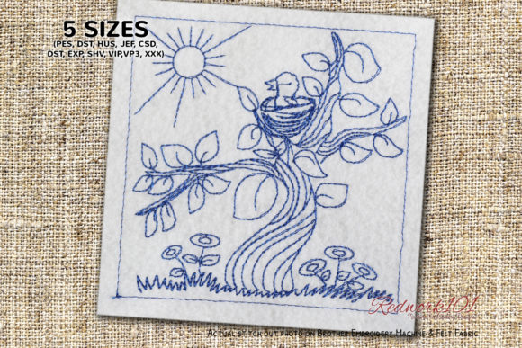 Chicks in Nest Redwork Review for Etsy Sellers