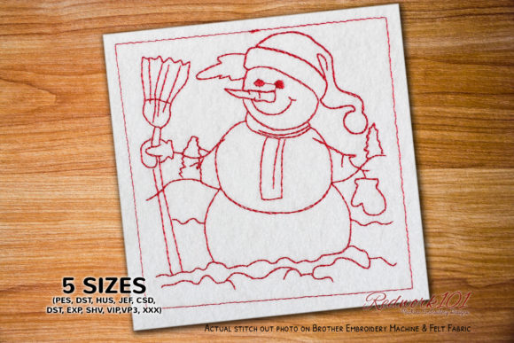 Christmas Snowman Bluework Review: A Festive Embroidery Design