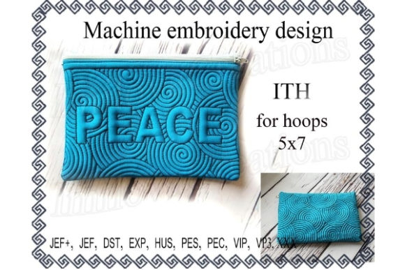 Cosmetic Bag in the Hoop – Peace Embroidery Design Review