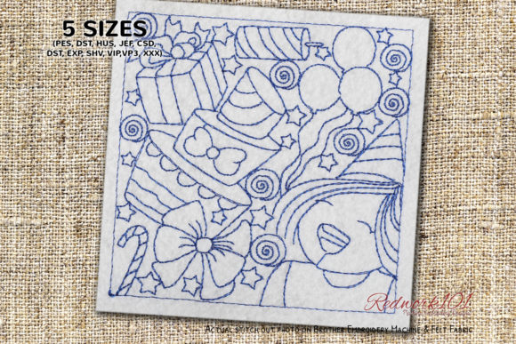 Cute Birthday Girl: A Versatile Embroidery Design for Seasonal Creations