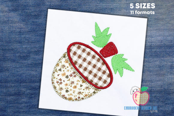 Fresh Acorn Applique: A Versatile Embroidery Design for Creative Sellers