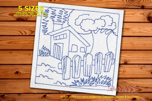 Old House with Tree Embroidery Design Review