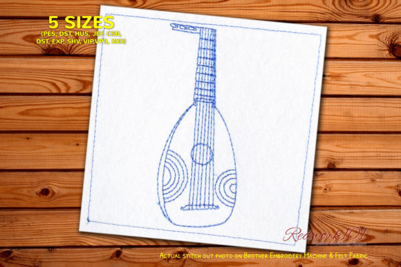 Review of the Lute Embroidery Design for Apparel Projects