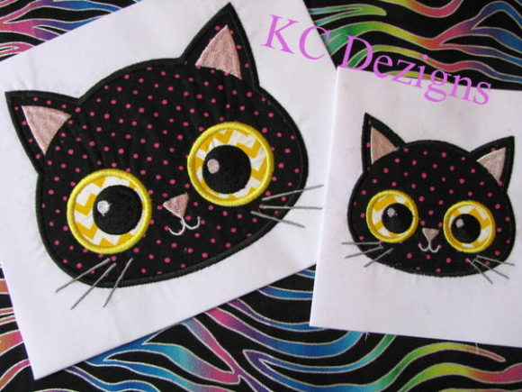 Yellow Eyed Halloween Cat Review for Boutique Embroidery